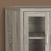 Monarch Specialties I 2701 | Meuble TV - 42" - En coin - Portes vitrés - Taupe Foncé-Sonxplus Sorel