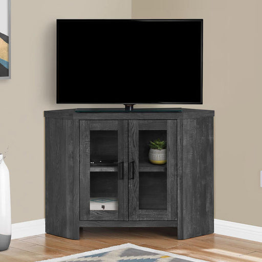 Monarch Specialties I 2716 | Meuble TV - 42" - En coin - Imitation bois - Noir-Sonxplus Sorel