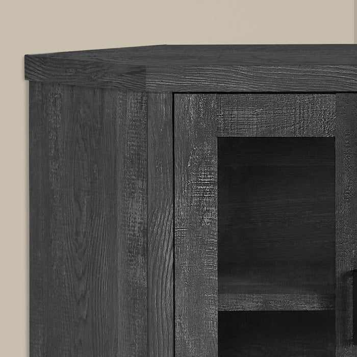Monarch Specialties I 2716 | Meuble TV - 42" - En coin - Imitation bois - Noir-Sonxplus Sorel