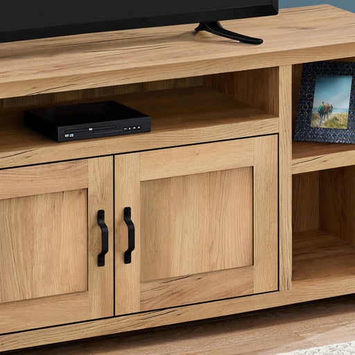 Monarch Specialties I 2744 | Meuble TV - 60" - Imitation bois - Pin d'or-Sonxplus Sorel