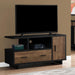 Monarch Specialties I 2803 | Meuble TV - 48" - Avec rangement - Imitation bois - Brun/Noir-Sonxplus Sorel
