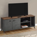 Monarch Specialties I 2831 | Meuble TV - 60" - Imitation bois - Brun moyen - Imitation de béton gris-Sonxplus Sorel