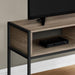 Monarch Specialties I 2876 | Meuble TV - 48" - Métal noir - Taupe foncé-Sonxplus Sorel