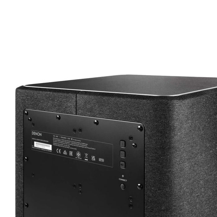 Denon Home Sub | Caisson de graves 8" - Sans fil - HEOS intégré - Connexion Wifi - Compatible avec barre de son et haut-parleurs Denon Home - Noir-Sonxplus Sorel