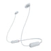 Sony WI-C100 | Écouteurs intra-auriculaires - Sans fil - Bluetooth - Autour du cou - Microphone - IPX4 - Blanc-Sonxplus Sorel
