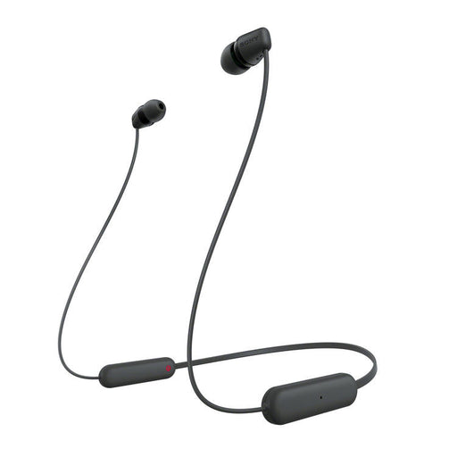 Sony WI-C100 | Écouteurs intra-auriculaires - Sans fil - Bluetooth - Autour du cou - Microphone - IPX4 - Noir-Sonxplus Sorel