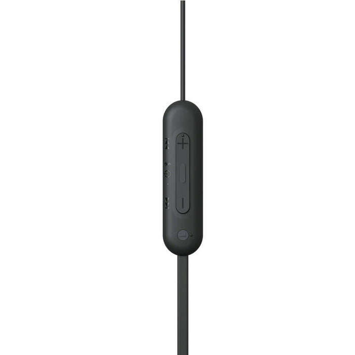 Sony WI-C100 | Écouteurs intra-auriculaires - Sans fil - Bluetooth - Autour du cou - Microphone - IPX4 - Noir-Sonxplus Sorel