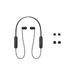 Sony WI-C100 | Écouteurs intra-auriculaires - Sans fil - Bluetooth - Autour du cou - Microphone - IPX4 - Noir-Sonxplus Sorel