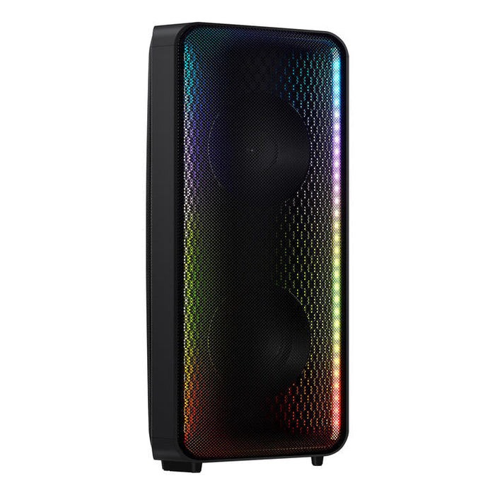 Samsung MX-ST40B | Haut-parleur portable puissant - Tour de son - Bluetooth - 160W - Bidirectionnels - Lumières à DEL - Connexion Bluetooth multiple - Noir-Sonxplus Sorel