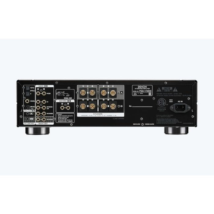 Denon PMA-1700NE | Amplificateur intégré - 140W - Circuit Push-pull MOS - Noir-Sonxplus Sorel