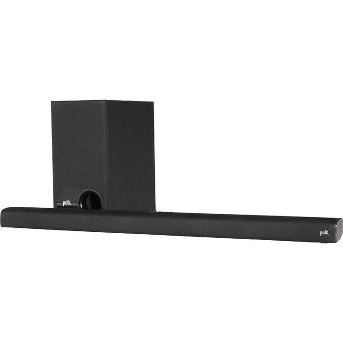 Polk Signa S2 | Barre de son universelle - Avec Caisson de graves sans fil - Bluetooth - Expérience de Cinéma Maison - Voice Adjust - HDMI - Noir-Sonxplus Sorel