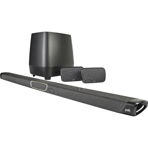 Polk MagniFi MAX SR | Système Cinéma maison 5.1 - Barre de son Max - 1 Caisson de graves sans fil - 2 Haut-parleurs surround sans fil - Noir-Sonxplus Sorel