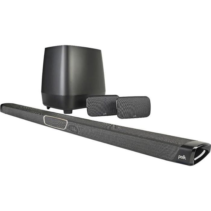 Polk MagniFi MAX SR | Système Cinéma maison 5.1 - Barre de son Max - 1 Caisson de graves sans fil - 2 Haut-parleurs surround sans fil - Noir-Sonxplus Sorel