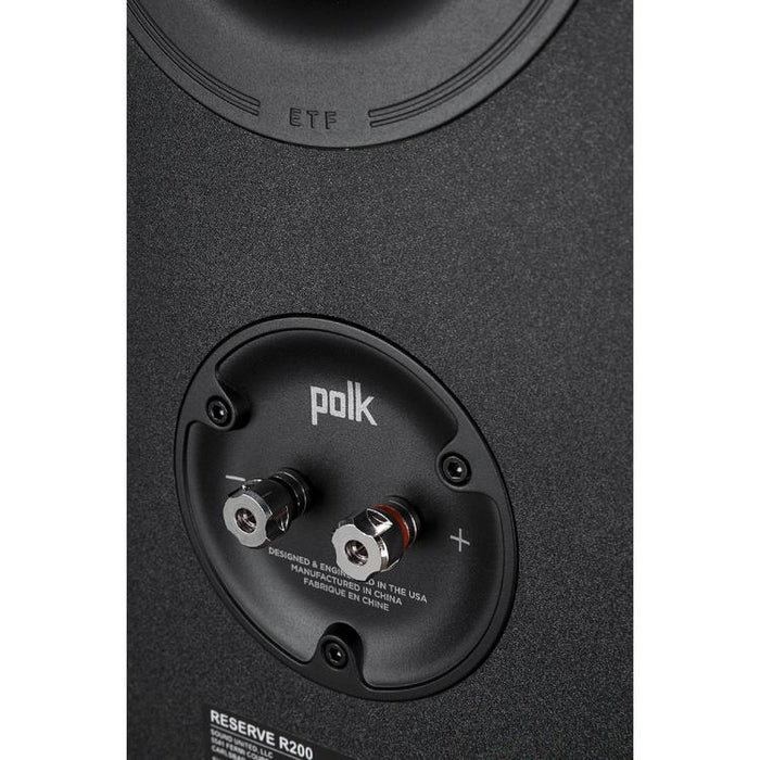 Polk Reserve R200 | Ensemble d'Haut-parleurs de bibliothèque - Excellent détail home cinéma - Noir - Paire-Sonxplus Sorel