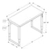 Monarch Specialties I 7675 | Meuble d'ordinateur - 48" - Hauteur ajustable - Style contemporain - Base en métal noir - Imitation bois noyer-Sonxplus Sorel