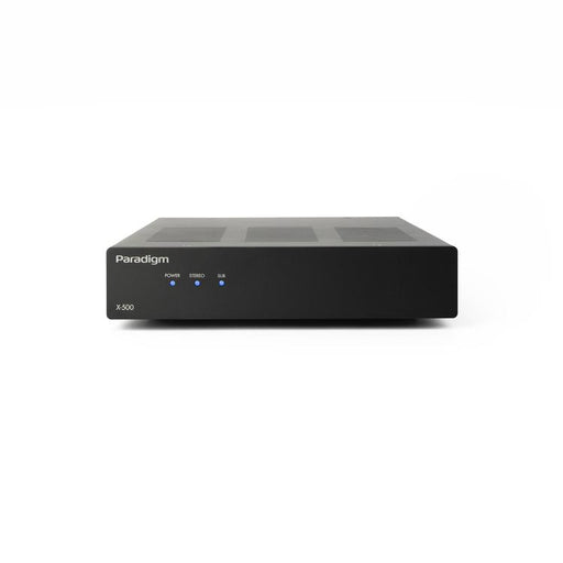 Paradigm X-500 | Amplificateur stéréo - 2 canaux ou monocanal ponté - Jusqu’à 500 watts de puissance - Mince - Noir-Sonxplus Sorel