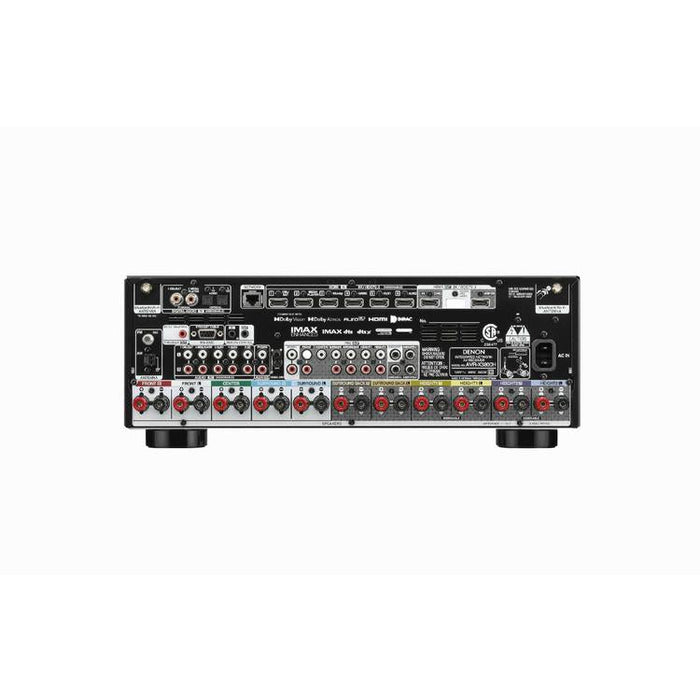 Denon AVRX3800H | Récepteur AV - 9 canaux d'amplification - Cinéma maison - Auro 3D - 8K - HEOS - Noir-Sonxplus Sorel