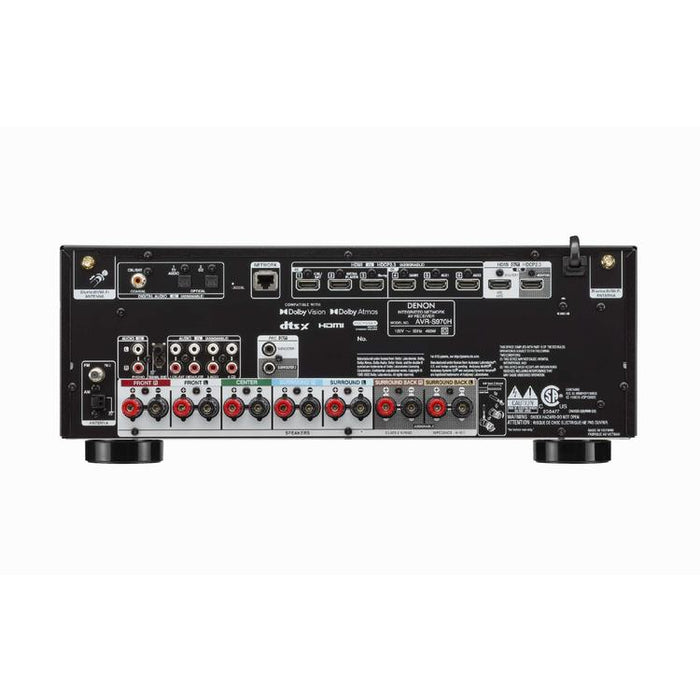 Denon AVRS970H | Récepteur AV - 7.2 canaux d'amplification - Cinéma maison - 8K - HEOS - Noir-Sonxplus Sorel