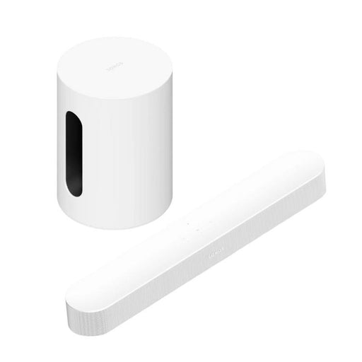 Sonos | Ensemble de divertissement avec Beam (Gén.2) et Mini-Sub - Blanc-Sonxplus Sorel