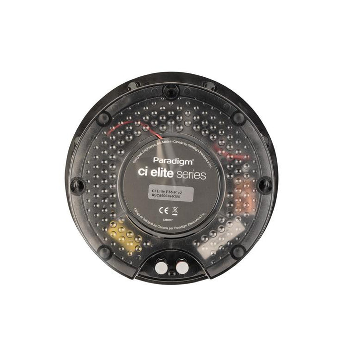 Paradigm CI Elite E65-R V2 | Haut-parleur 6-1/2" encastré - Plafonnier - SHOCK-MOUNT - Noir - Surface blanche prête à peindre - Unité-Sonxplus Sorel