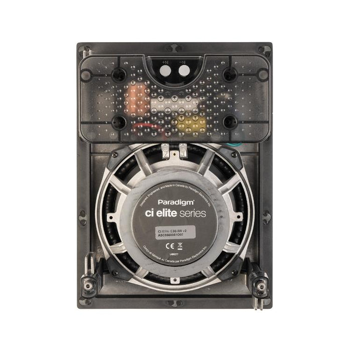 Paradigm CI Elite E80-IW V2 | Haut-parleur encastré - Mural - SHOCK-MOUNT - Noir - Surface prête à peindre - Unité-Sonxplus Sorel