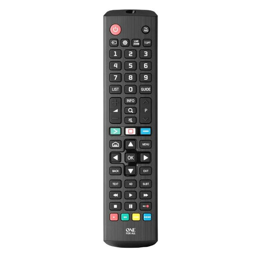 One for All URC4811R | Télécommande de remplacement direct pour tout téléviseur LG - Série Replacement - Noir-Sonxplus Sorel