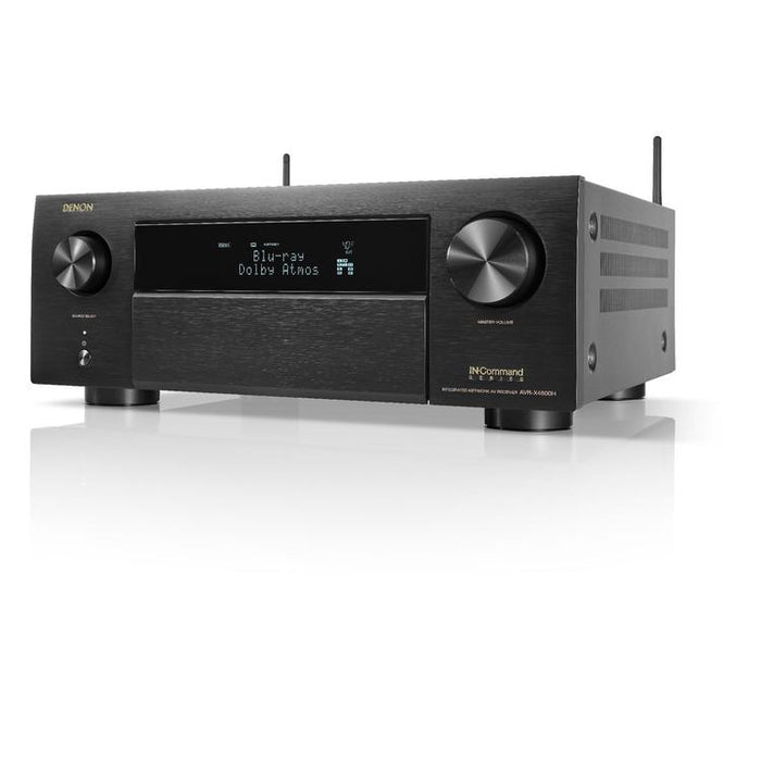 Denon AVRX4800H | Récepteur AV 9.4 canaux - 8K - Auro 3D - Cinéma maison - HEOS - Noir-Sonxplus Sorel