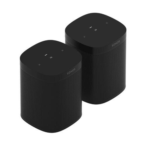 Sonos | Ensemble pour deux pièces avec One SL - Noir-Sonxplus Sorel