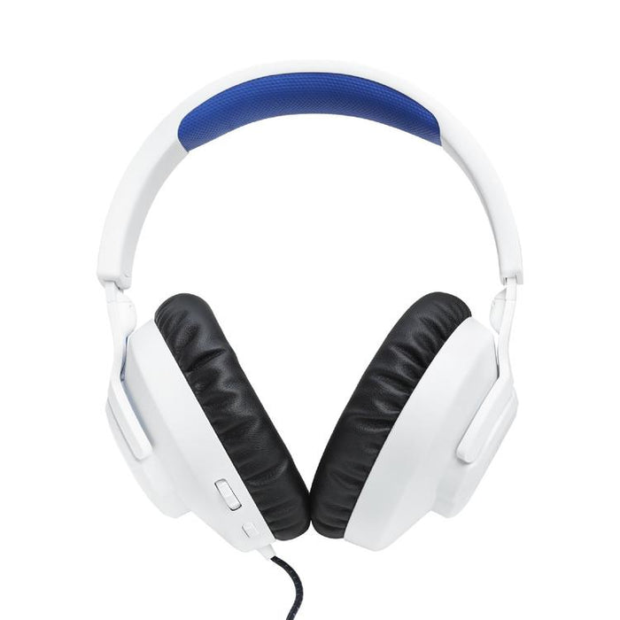 JBL Quantum 100P | Casque de jeu filaire circum-auriculaire - Pour Console Playstation - Blanc/Bleu-Sonxplus Sorel