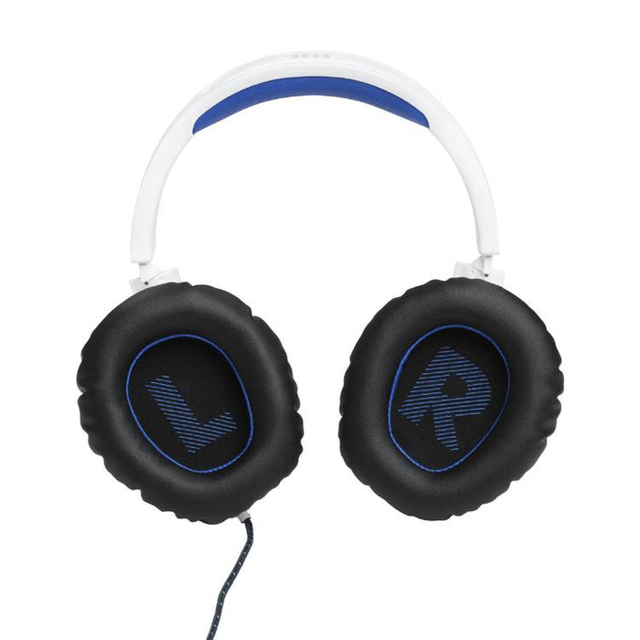 JBL Quantum 100P | Casque de jeu filaire circum-auriculaire - Pour Console Playstation - Blanc/Bleu-Sonxplus Sorel