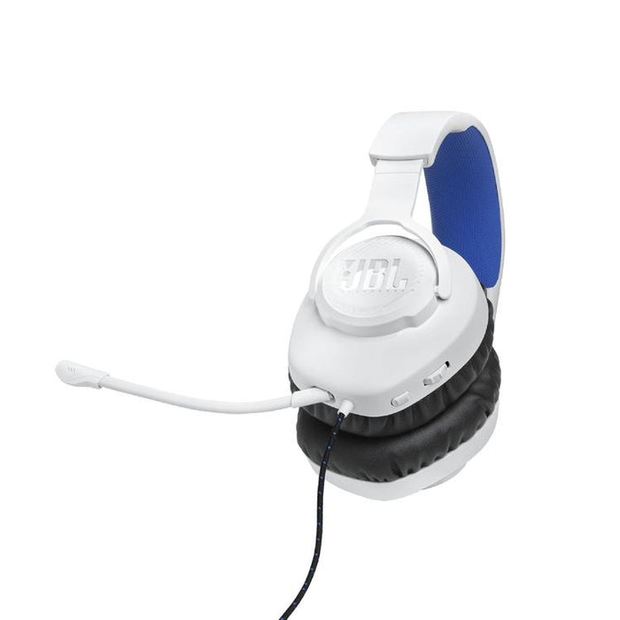 JBL Quantum 100P | Casque de jeu filaire circum-auriculaire - Pour Console Playstation - Blanc/Bleu-Sonxplus Sorel