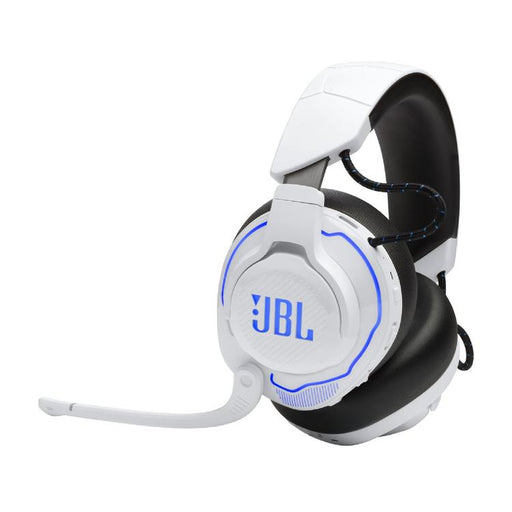 JBL Quantum 910P | Casque de jeu Pro circum-auriculaire - Sans Fil - Pour Console Playstation - Éclairage RGB - Réduction de bruit - Blanc/Bleu-Sonxplus Sorel
