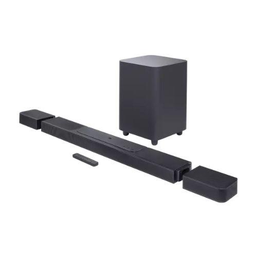 JBL Bar 1300 Pro | Barre de son 11.1.4 - Avec Haut-parleurs surround détachables et Caisson de graves 10" - Dolby Atmos - DTS:X - MultiBeam - 1170W - Noir-Sonxplus Sorel