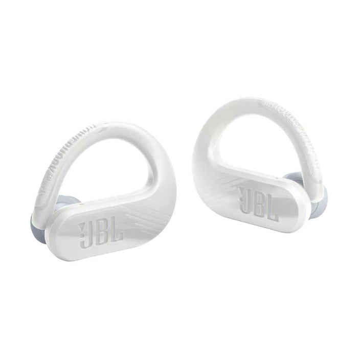 JBL Endurance Peak III | Écouteurs Sport intra-auriculaires - 100% Sans fil - Étanche - Conception Powerhook - Blanc-Sonxplus Sorel