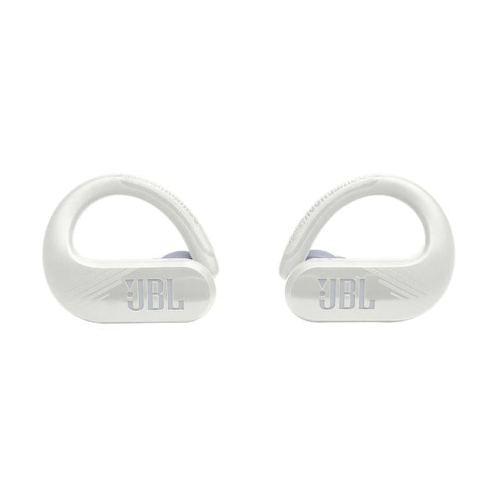JBL Endurance Peak III | Écouteurs Sport intra-auriculaires - 100% Sans fil - Étanche - Conception Powerhook - Blanc-Sonxplus Sorel