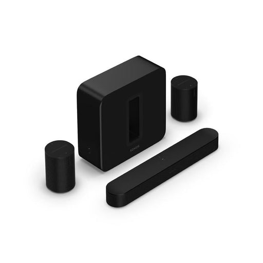 Sonos | Ensemble immersif haut de gamme avec Beam - Sub - Era 100 - Noir-Sonxplus Sorel
