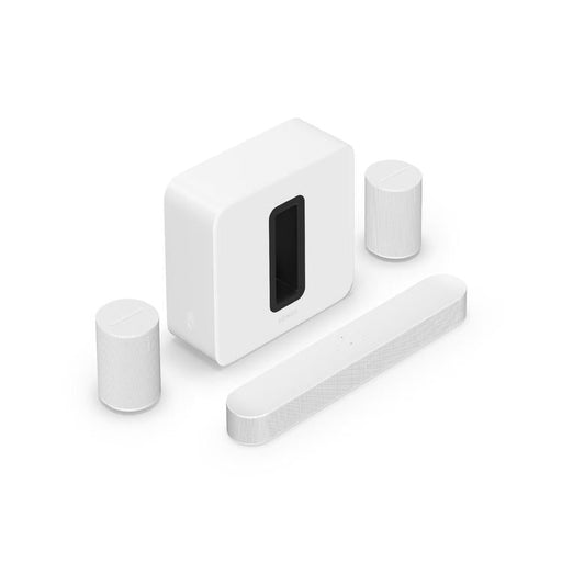 Sonos | Ensemble immersif haut de gamme avec Beam - Sub - Era 100 - Blanc-Sonxplus Sorel