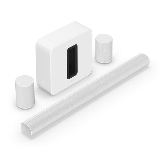 Sonos | Ensemble immersif haut de gamme avec Arc - Sub - Era 100 - Blanc-Sonxplus Sorel