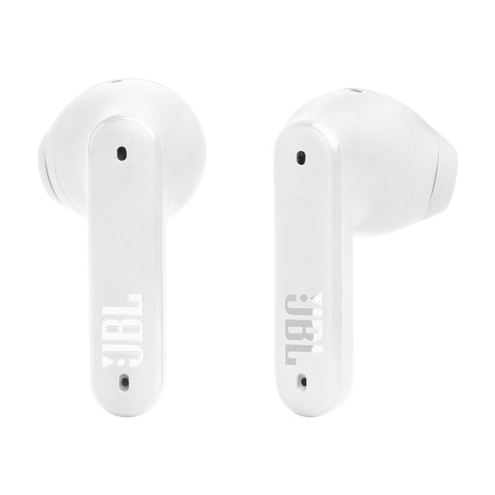 JBL Tune Flex | Écouteurs intra-auriculaires - 100% Sans fil - Bluetooth - Réduction de bruit - Conception Stick-open - IPX4 - Blanc-Sonxplus Sorel