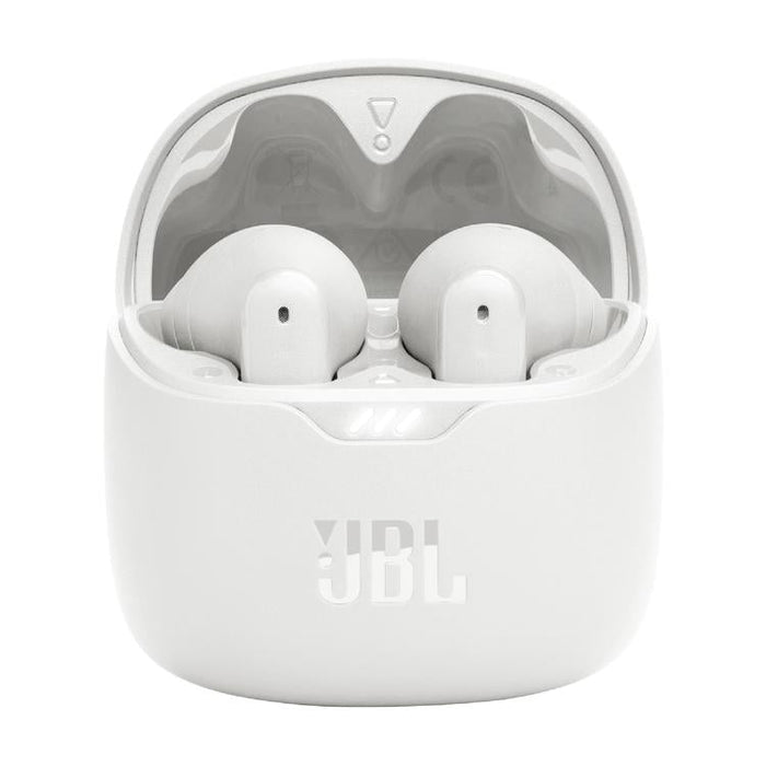 JBL Tune Flex | Écouteurs intra-auriculaires - 100% Sans fil - Bluetooth - Réduction de bruit - Conception Stick-open - IPX4 - Blanc-Sonxplus Sorel