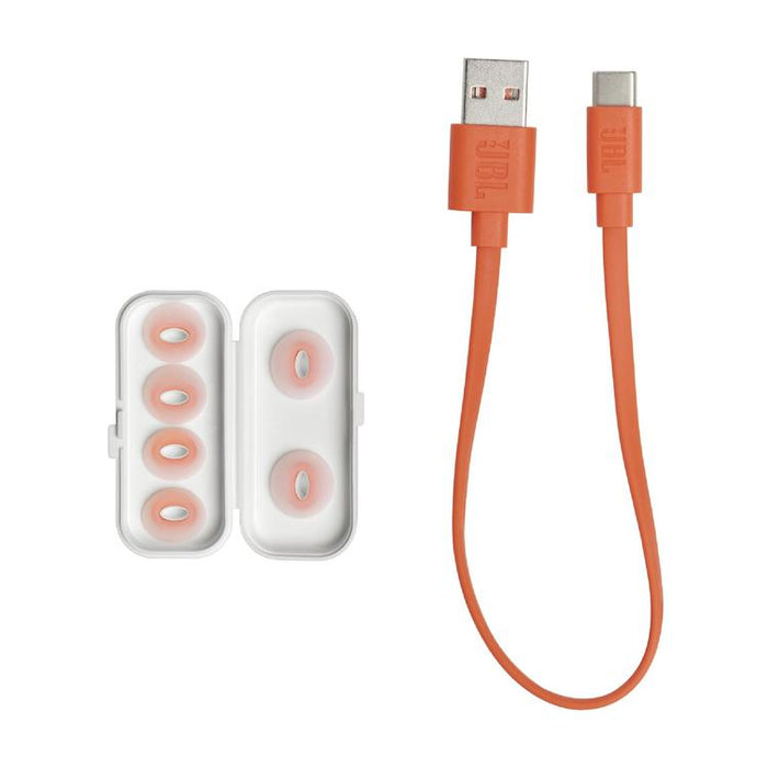 JBL Tune Flex | Écouteurs intra-auriculaires - 100% Sans fil - Bluetooth - Réduction de bruit - Conception Stick-open - IPX4 - Blanc-Sonxplus Sorel