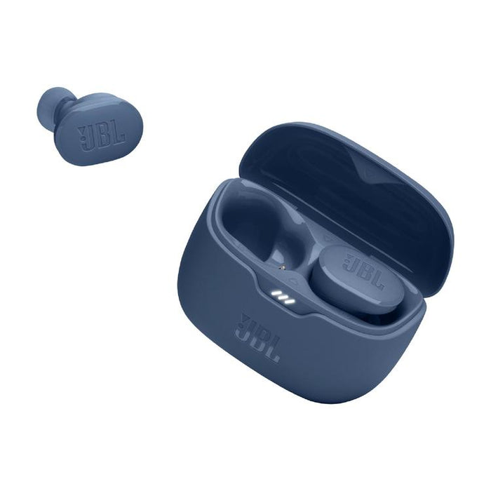 JBL Tune Buds | Écouteurs intra-auriculaires - 100% Sans fil - Bluetooth - Réduction de bruit - 4 microphones - Bleu-Sonxplus Sorel