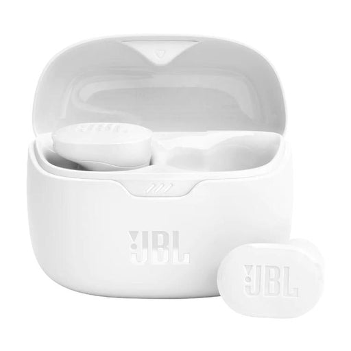 JBL Tune Buds | Écouteurs intra-auriculaires - 100% Sans fil - Bluetooth - Réduction de bruit - 4 microphones - Blanc-Sonxplus Sorel