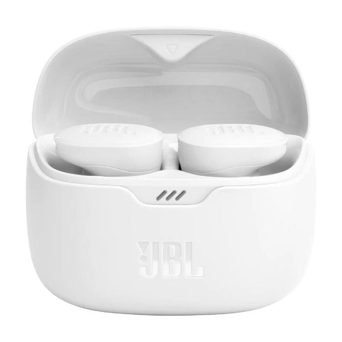 JBL Tune Buds | Écouteurs intra-auriculaires - 100% Sans fil - Bluetooth - Réduction de bruit - 4 microphones - Blanc-Sonxplus Sorel
