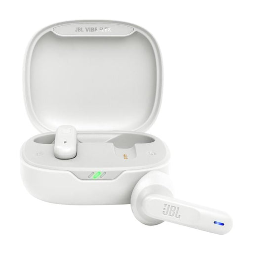 JBL Vibe Flex | Écouteurs intra-auriculaires - Sans fil - Bluetooth - Conception Stick-open - Technologie Smart Ambient - Blanc-Sonxplus Sorel