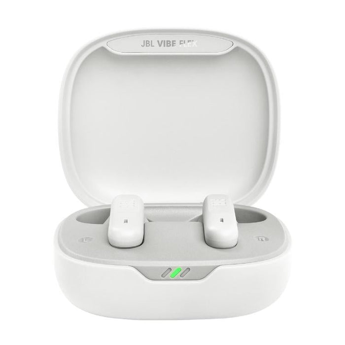 JBL Vibe Flex | Écouteurs intra-auriculaires - Sans fil - Bluetooth - Conception Stick-open - Technologie Smart Ambient - Blanc-Sonxplus Sorel
