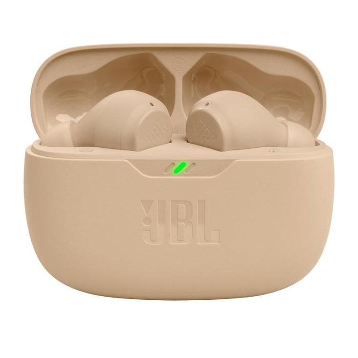 JBL Vibe Beam | Écouteurs intra-auriculaires - Sans fil - Bluetooth - Technologie Smart Ambient - Beige-Sonxplus Sorel