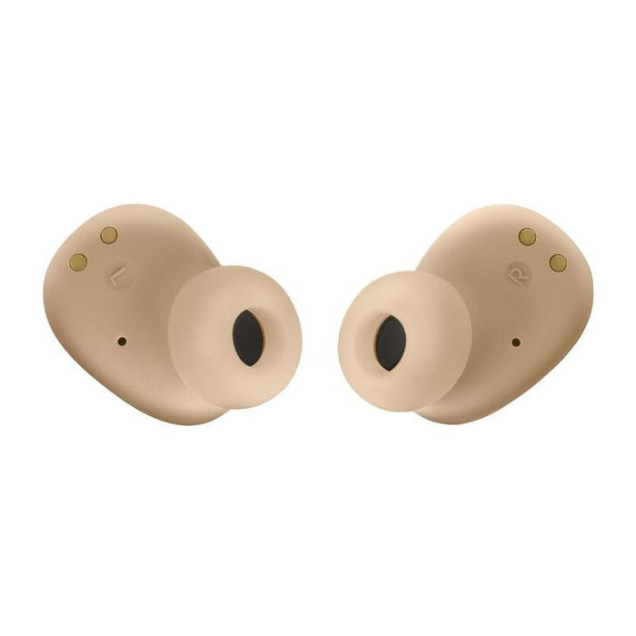 JBL Vibe Buds | Écouteurs intra-auriculaires - Sans fil - Bluetooth - Technologie Smart Ambient - Beige-Sonxplus Sorel