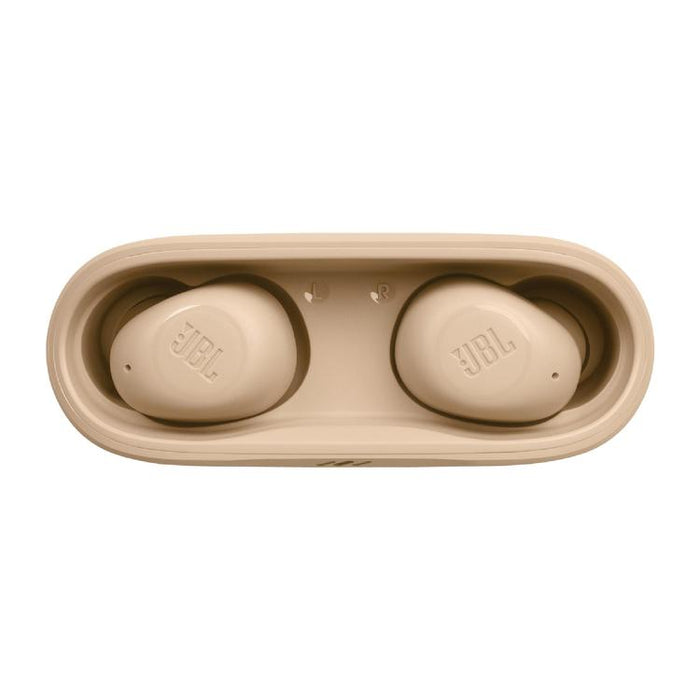 JBL Vibe Buds | Écouteurs intra-auriculaires - Sans fil - Bluetooth - Technologie Smart Ambient - Beige-Sonxplus Sorel