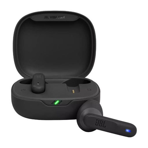 JBL Vibe Flex | Écouteurs intra-auriculaires - Sans fil - Bluetooth - Conception Stick-open - Technologie Smart Ambient - Noir-Sonxplus Sorel